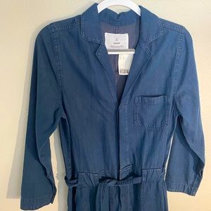 Relaxed Denim Jumpsuit